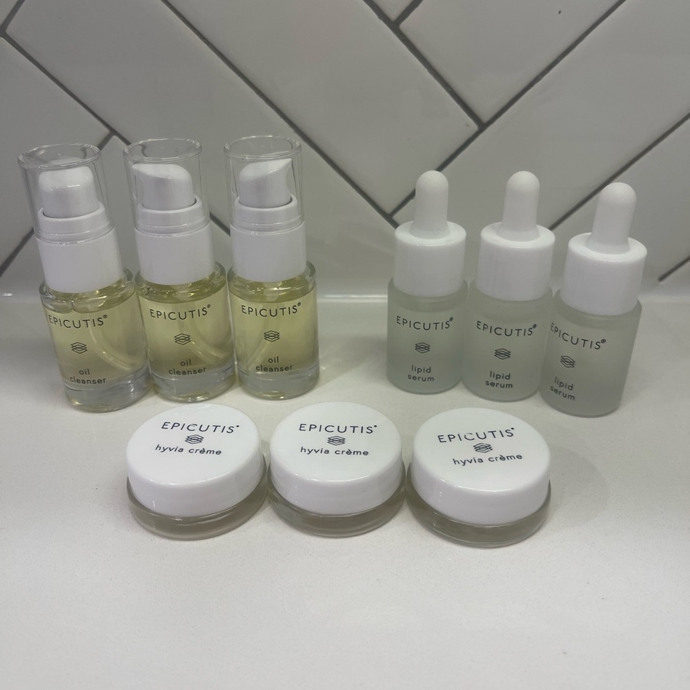 Epicutis Lipid Serum, Hyvia Cream and Oil Cleanser